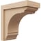 Ekena Millwork 6"W x 12"D x 12"H Classic Warren Rough Cedar Woodgrain TimberThane Corbel, Primed Tan CORUR06X12X12WARRCPR - alternate 1